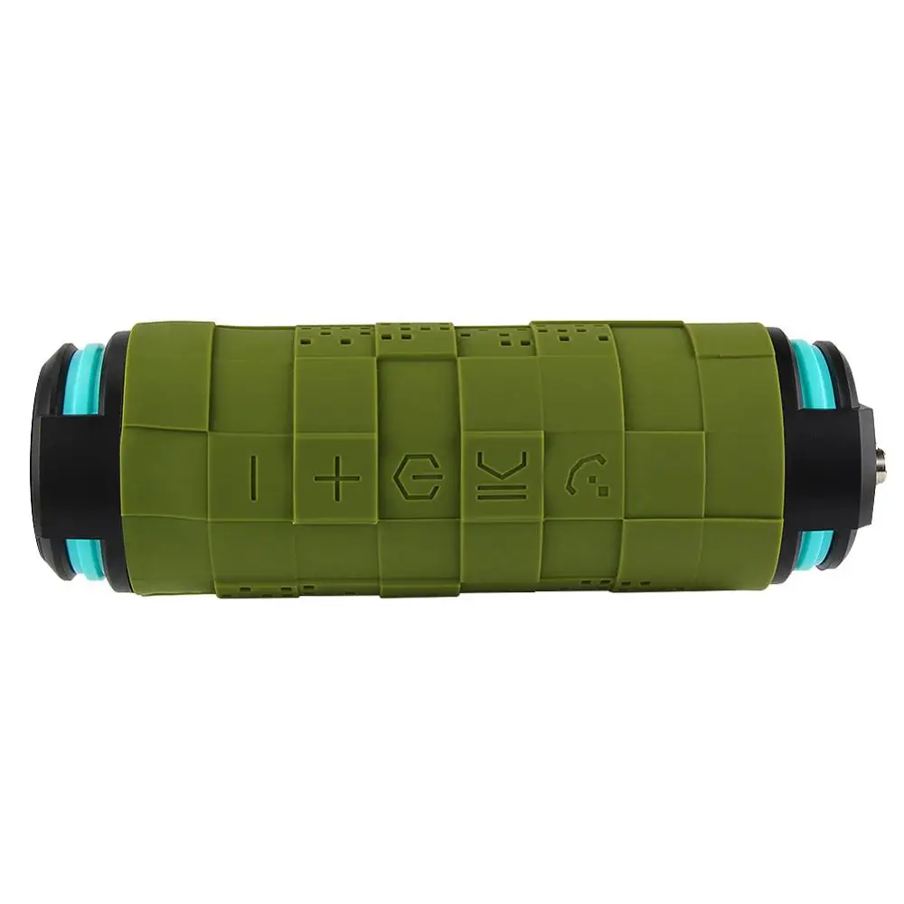 10 Вт 5200 мА/ч, Портативный на открытом воздухе Bluetooth Динамик Беспроводной Водонепроницаемый, для спорта, для катания на велосипеде, динамик Саундбар музыка MP3 плеер противоударный - Цвет: green