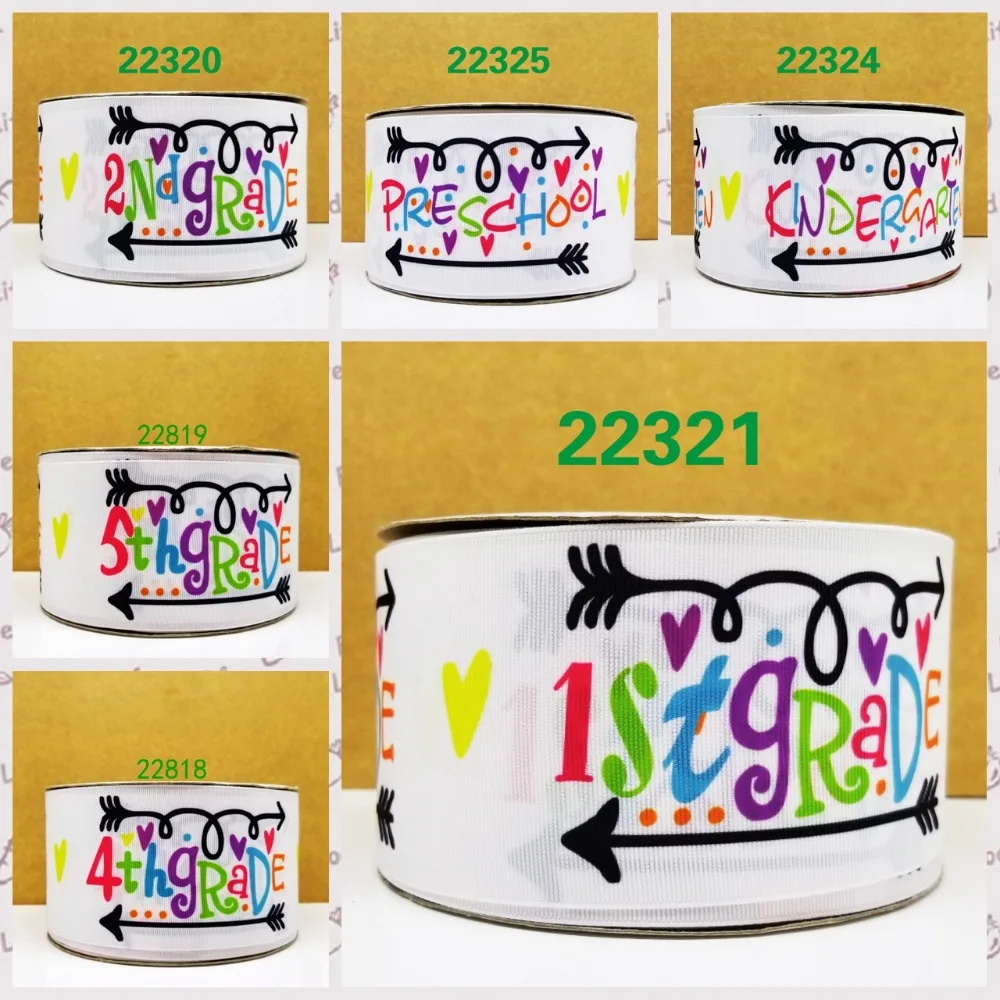 

Cartoon printed grosgrain ribbon ,satin ribbon 10 yards . 22320-