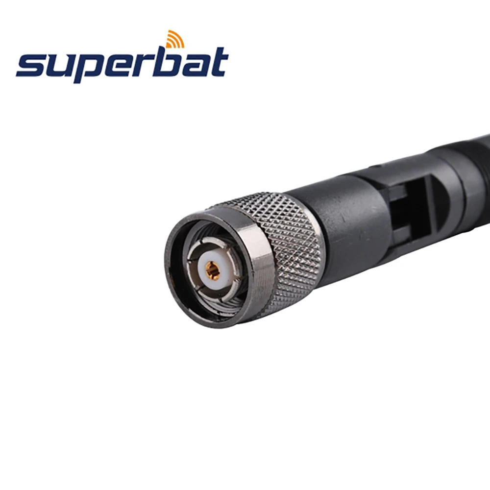 Superbat 2.4GHz 7dBi Tilt Swivel Omni Directional WIFI Antenna RP-TNC Male Connector for Wireless Router/WLAN PCI Card Rubber