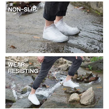 

Silicone Overshoes Reusable Waterproof Shoes Covers Rain Boots Non-slip Covers XHC88