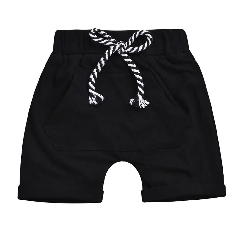 

Toddler Kids Baby Boys Girls Casual Pocket Elastic Waistband Beach Shorts Summer Infant Baby Boy Girl Kids Casual Pocket Pants