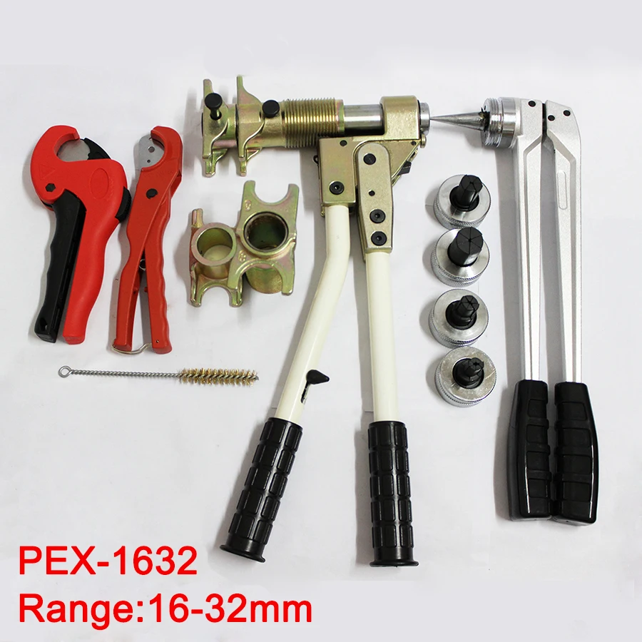 شحن مجاني PEX-1632 الأنابيب أداة تركيب أداة لقط المدى 16-32 ملليمتر مستعملة لل rehau تركيبات استقبالا حسنا rehau السباكة أداة