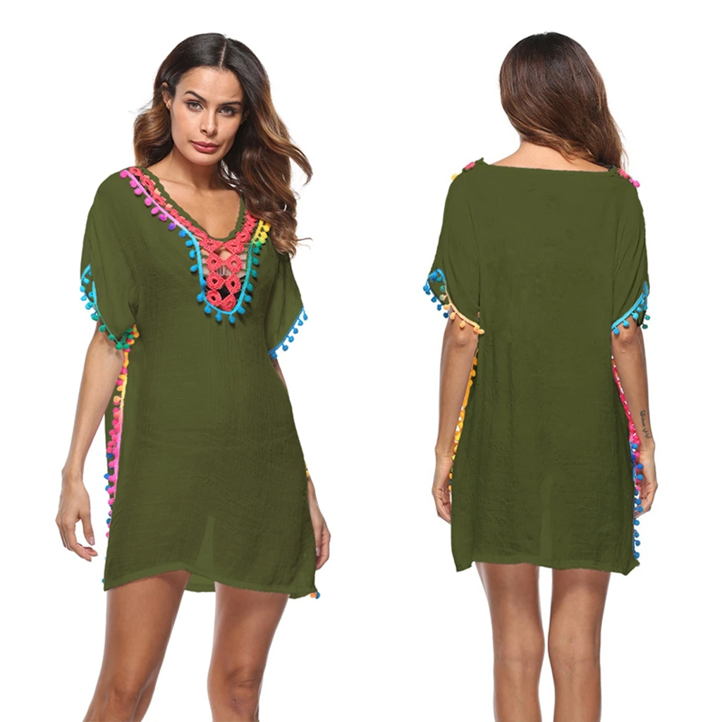 New Fashion Women Beachwear Swimwear Bikini Kaftan Ladies Summer Boho