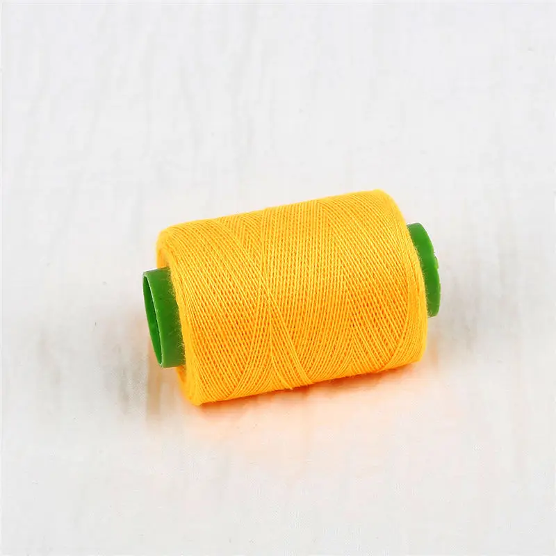 Серебро полиэстер машинная вышивка швейные нитки для ручного шитья Ремесло патч рулевое колесо поставки Прямая поставка - Цвет: Orange Yellow