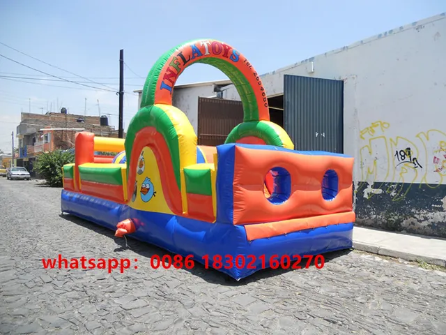 US $880.00 Commercial inflatable obstacle course in inflatable bouncer Giant Inflatable slide for kids