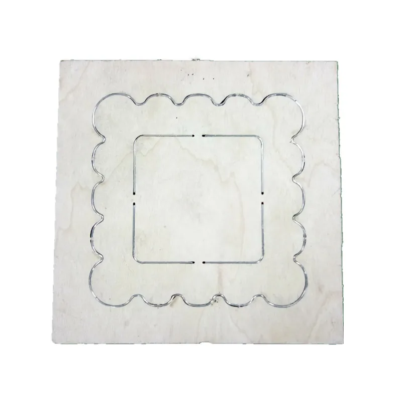 

Wave edge square Cutting Die Wooden Template Cuts Craft DIY Handmade Accessories Practical Tool
