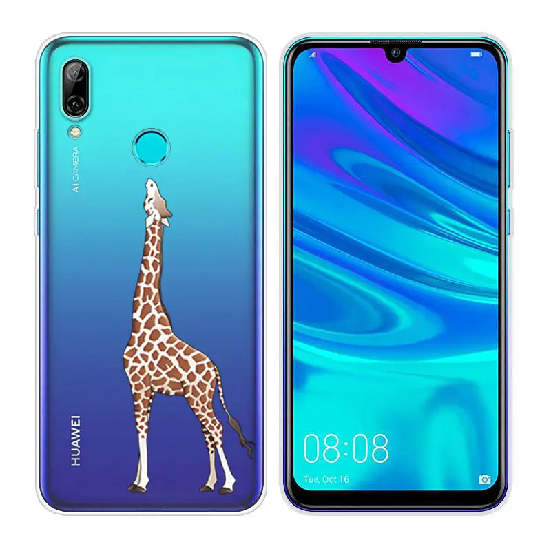 Силиконовый чехол для huawei P Smart, мягкий ТПУ чехол для телефона, 6,21 дюймов, P Smart, прозрачный чехол, PSmart, оболочка - Цвет: 37