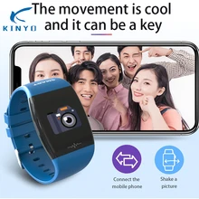 KINYO умный Браслет крови Давление мониторящий сон Фитнес трекер Дистанционно управляемая камера водонепроницаемый смарт-браслет подарки для подруги
