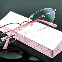 Leesbril = Clara вида дизайна на пол-оправа покрытая Hd линзы Модные Офисные женские туфли очки для чтения+ 1+ 1,5+ 2+ 2,5+ 3+ 3,5+ 4 с Чехол