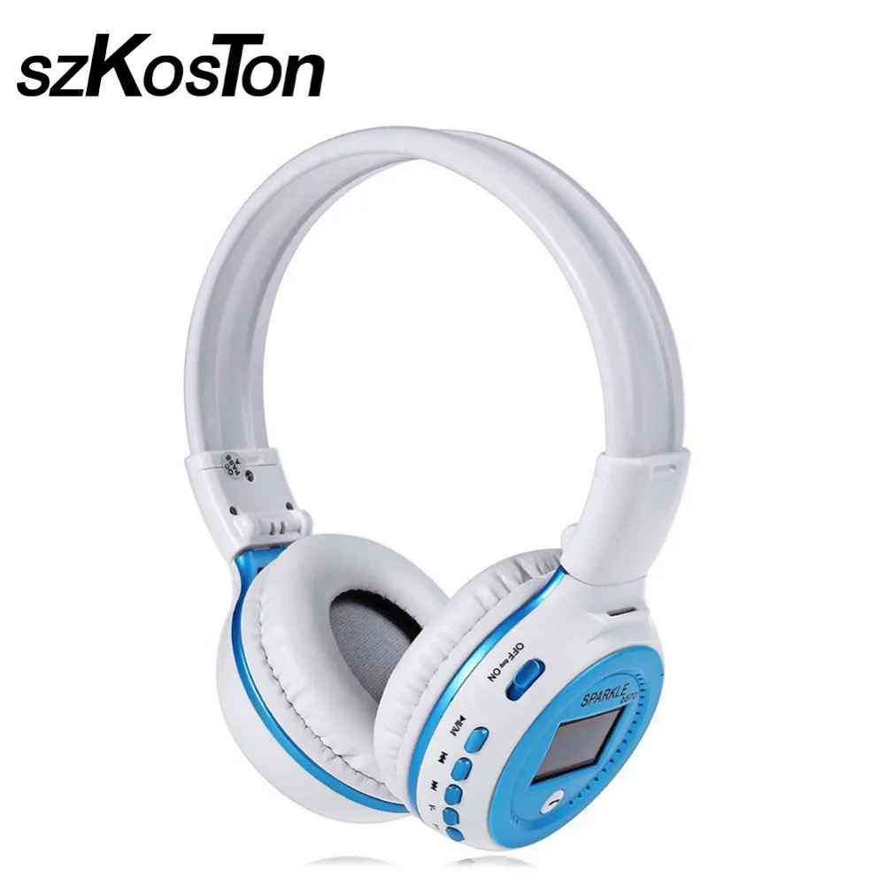 

2018 Fashion Bluetooth Headphone Foldable Earphone Multi-Function Wired And Wireless Headset With LCD Screen For iPhone Samsung