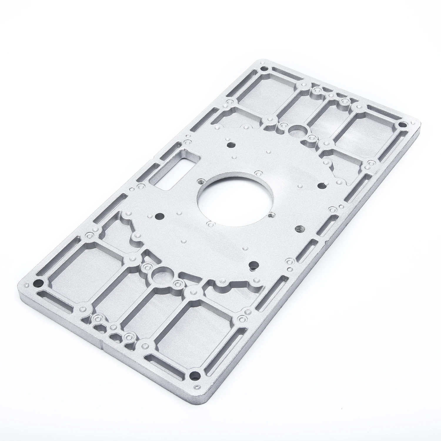 

Aluminum Router Table Insert Plates 4 Rings Screws Set Power Tools Accessories Wood Working Benches Tool Parts