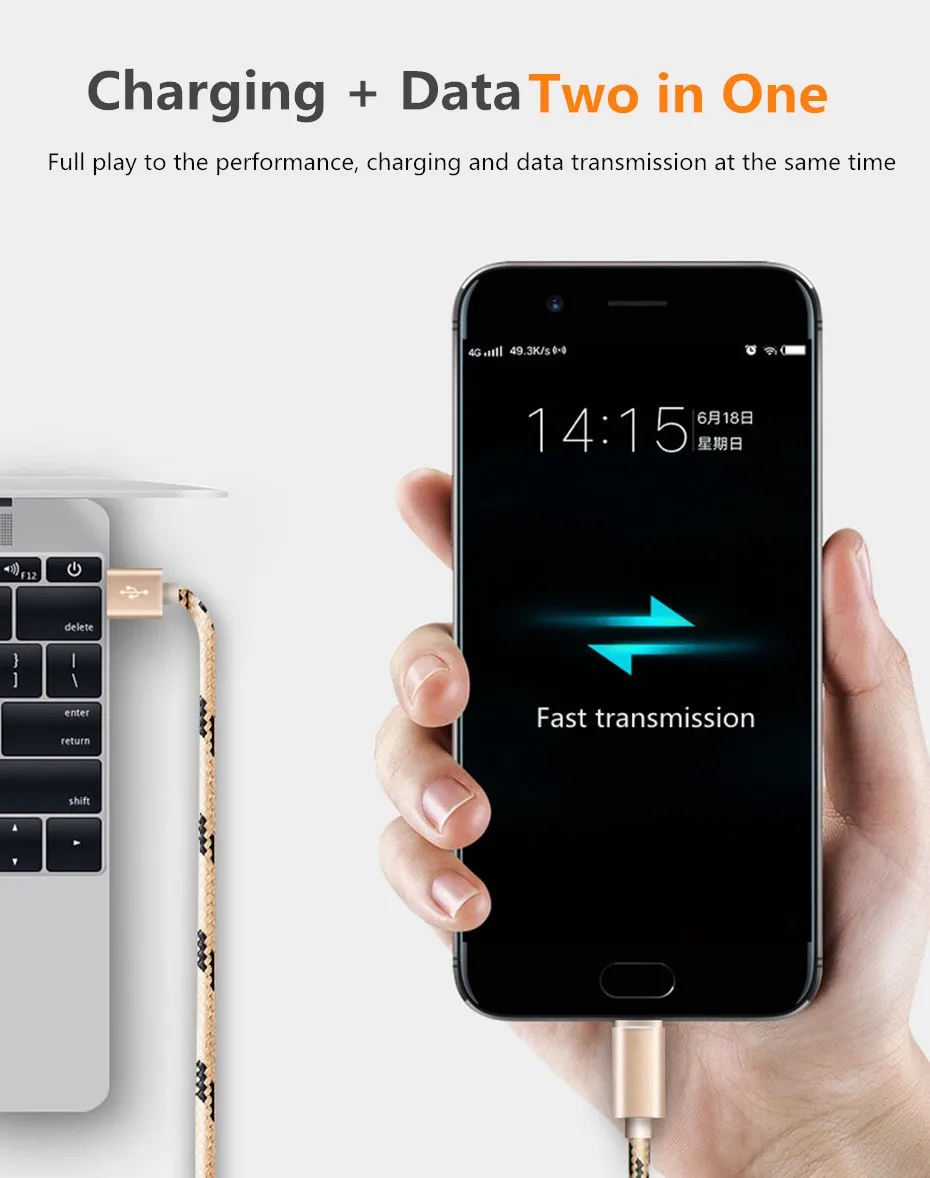 المصغّر usb كابل شحن سريع كابل الشاحن لسامسونج A7 2018 S6 S7 حافة Redmi ملاحظة 5 برو شاحن هاتف محمول يعمل بنظام تشغيل أندرويد مايكرو كابل يو اس بي s