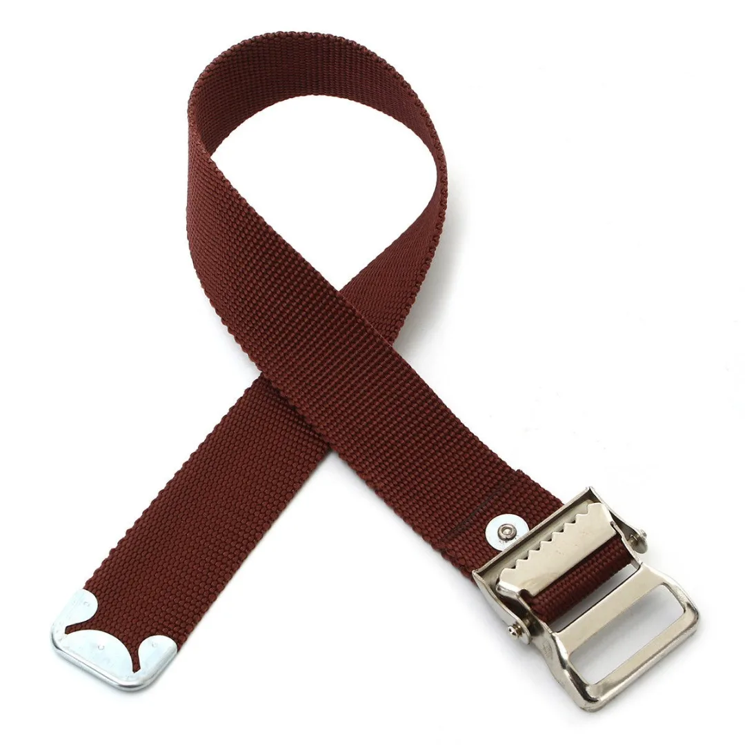 

1pc Canvas Woven Stilts Straps Durable Brown Drywall Leg Band Straps Kit Hook and Loop 400mmx600mm