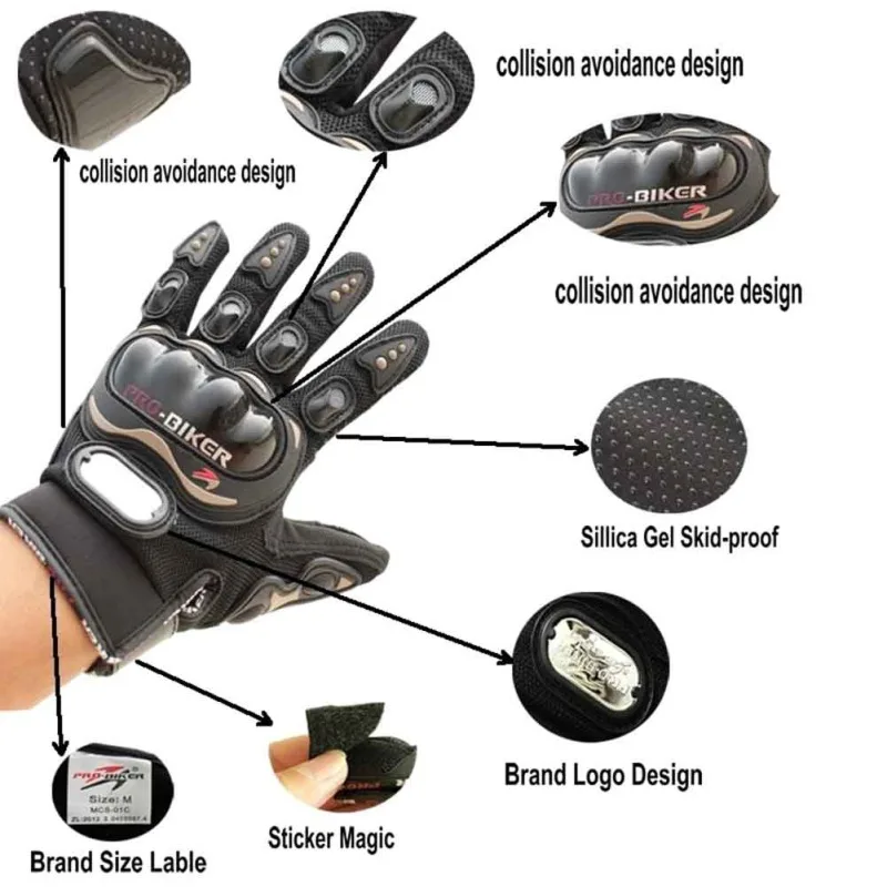 2017 красивые мото rcycle перчатки полный палец рыцарь езда мото rcross спортивные перчатки Велоспорт моющиеся перчатки guantes Новый