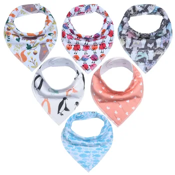 

2019 Fashion Bibs Animal Fruit Dot Unisex Burp Cloth Newborn Bandana Drool Bibs Baby Waterproof Bib Bavoir Fille Baby Clothes