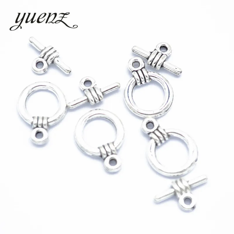 

YuenZ 20 комплект Круглых переключателей OT застежки античное серебро Цвет браслет ожерелье для изготовления ювелирных изделий V207