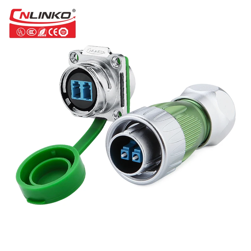 

China Fast Assembly Connector LC Fiber Optic Socket Connector with Silica gel Dust Cover Plug With 3M Cable