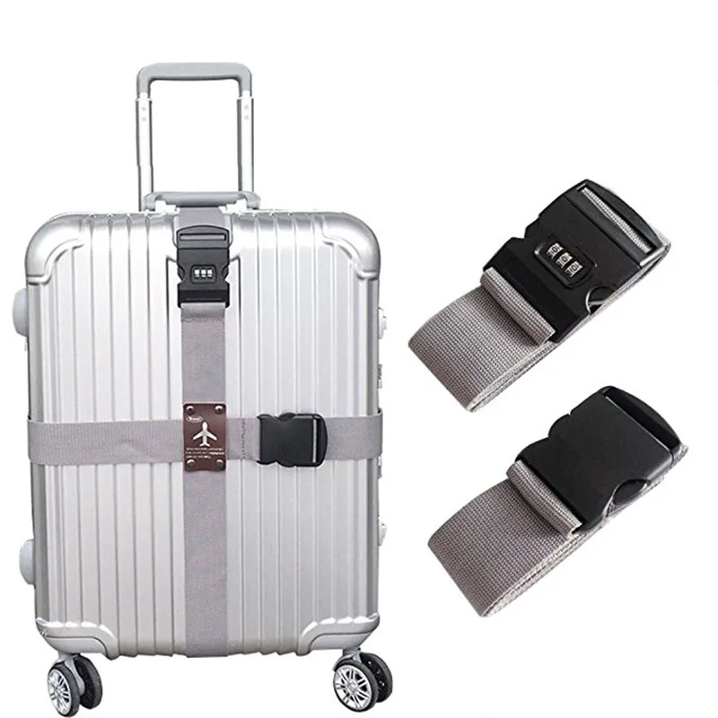 Новое поступление Съемный поперечный ремешок для дорожного багажа упаковочные ленты чемодан сумка ремни безопасности с замком