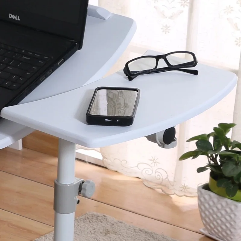 LK579 Portable Simple Laptop Table for Bed Height and Angle Adjustable Computer Desk Office Desk wi