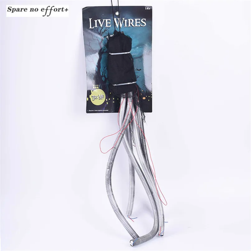 

Halloween Horror Toy Tree Pendant Decoration Electric Wire Jitter Ghost Voice Door Tricky Props Scary Prank Prop for Room Escape