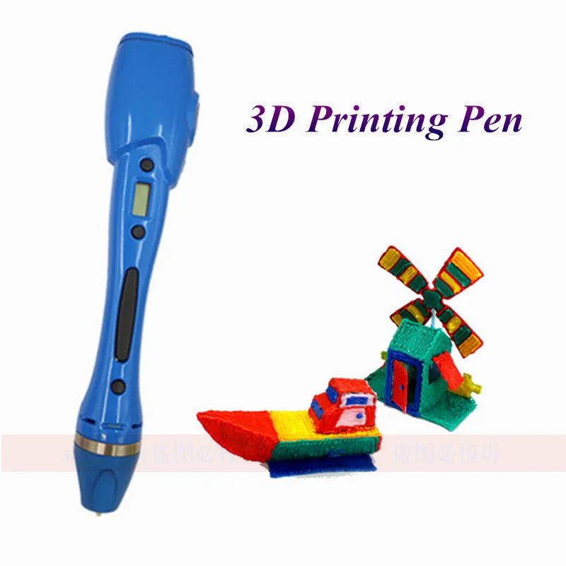 

New 2018 Authentic 3D Pen Can With PLA ABS Filament LED Display Kids DIY 3D Drawing Pens 3D Printing Pen For Kid Best Gift