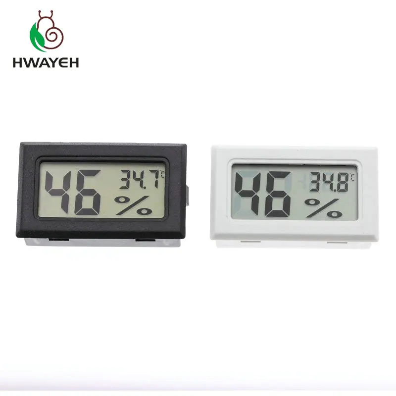 

1PCS Fy-11 black /white embedded Digital temperature humidity meter 10% to 99% / -50 to 70 degree