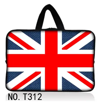 

UK Flag Laptop Bag 7 10 12 13 15 17 Notebook Sleeve 15.4 13.3 12 13 11.6 17.3 7.9 10.1" Netbook Comptuer Carry Bag Cover Bags