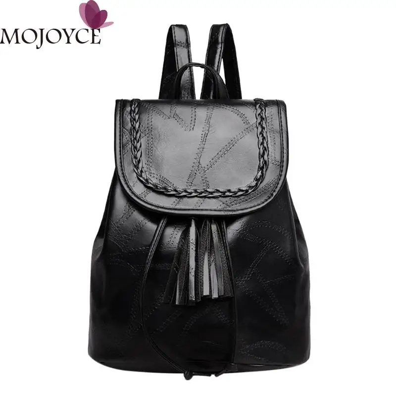Casual Women Backpack High Quality PU Leather Backpacks Black Color Rucksack for teenage Girls Young Lady Travel Rucksacks New Casual Women Backpack High Quality PU Leather Backpacks Black Color Rucksack for teenage Girls Young Lady Travel Rucksacks New