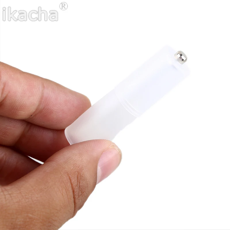  Hot Sale 4PCS AAA to AA Size Cell Battery Converter Adapter Adaptor Batteries Holder Plastic Case Switcher (3)