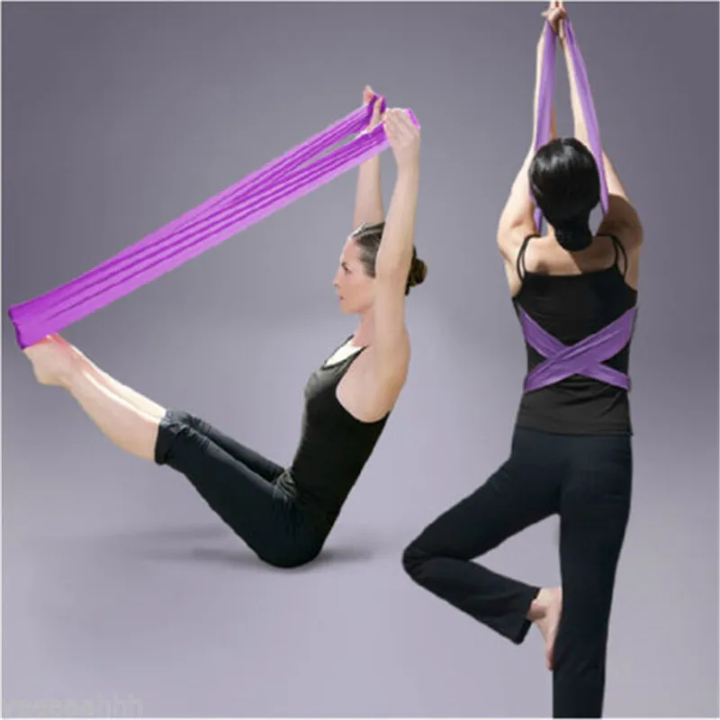 1.5m Stretch Resistance Band Exercise Pilates Yoga GYM Workout Physio Aerobics (4)
