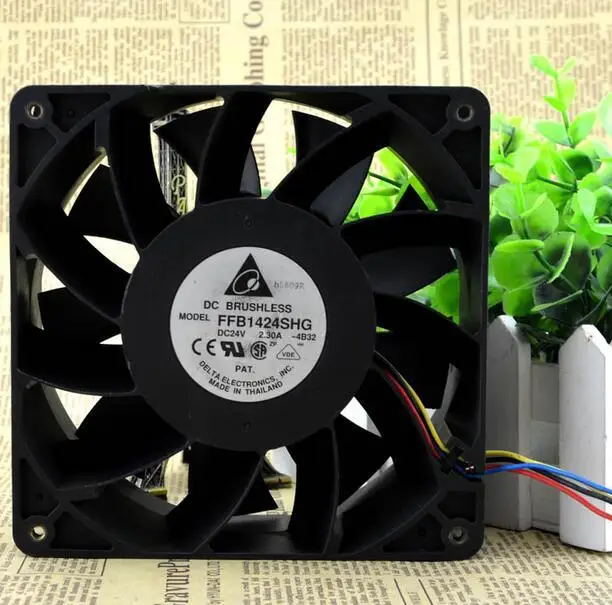 Дельта 14 см DC 24V 2.30A FFB1424SHG 140*140*50 мм Высокое качество 4 провод PWM Контроль