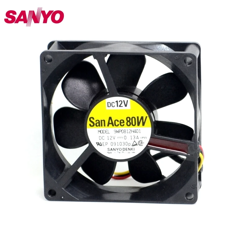Новый импортный японский водостойкий охлаждающий вентилятор SANYO IIP68 8025 80 мм 12 В