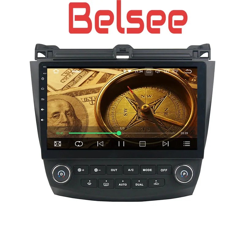 Belsee 10," Автомагнитола стерео для Honda Accord 7th 2003-2007 Android 8,0 Восьмиядерный 4 ГБ 32 ГБ головное устройство Авторадио аудио плеер с GPS