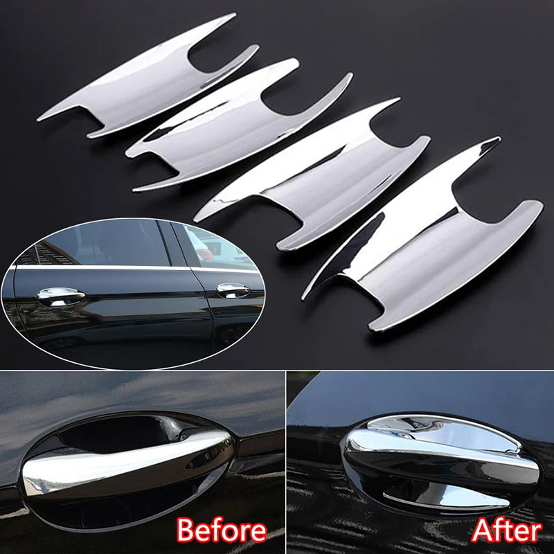 1 Набор из хромированные дверные ручки чаши чехол накладка для Mercedes Benz C класса GLC класс