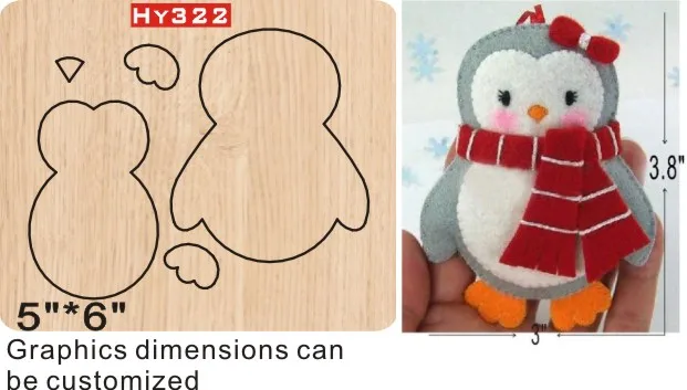 

Christmas penguin cutting dies 2019 die cut & wooden dies Suitable for common die cutting machines on the marke