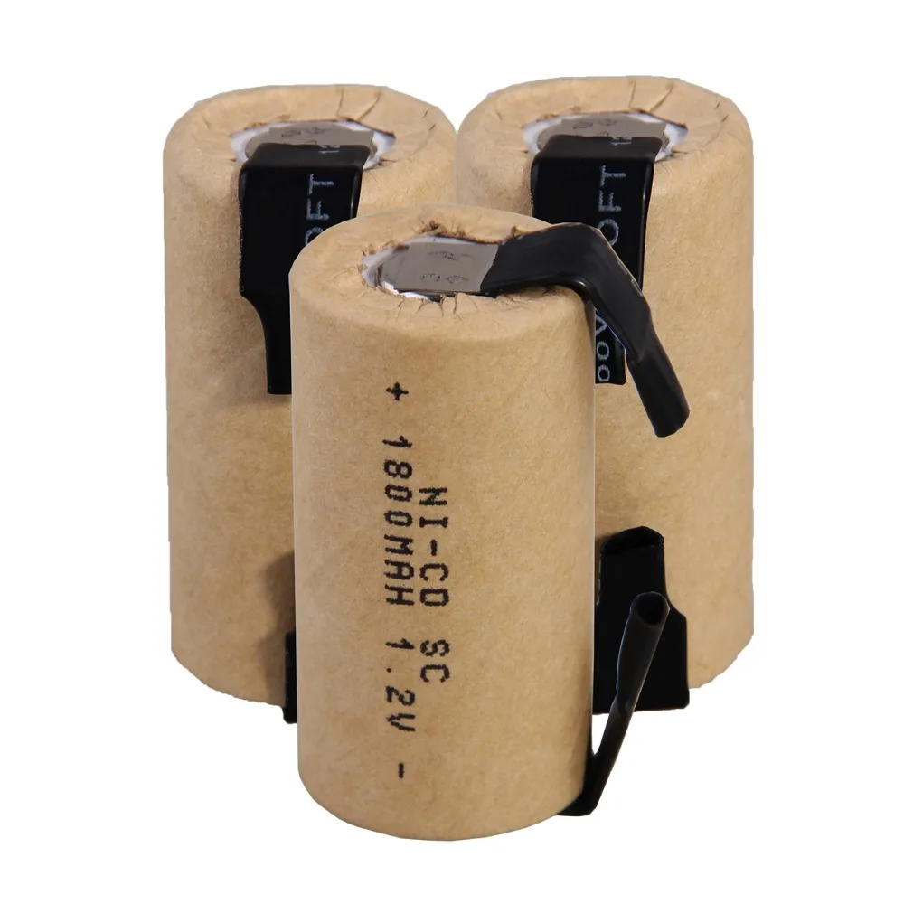 Реальная емкость 3 шт SC 1800mah 1 2 v батарея NICD перезаряжаемые батареи для makita bosch B &amp D