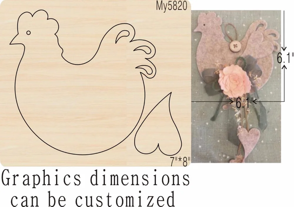 

chicken new wooden mould cutting dies for scrapbooking Thickness-15.8mm