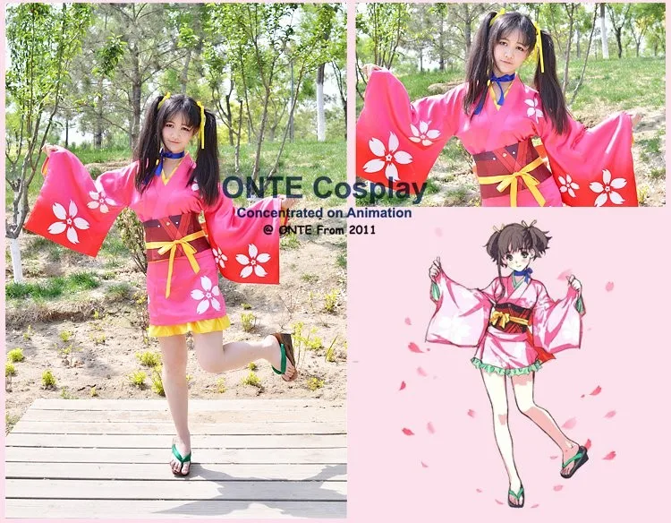 2016 Anime Kabaneri of the Iron Fortress Cosplay Costumes Koutetsujou no Kabaneri Mumei Kimono Women Clothes for Halloween  (10)