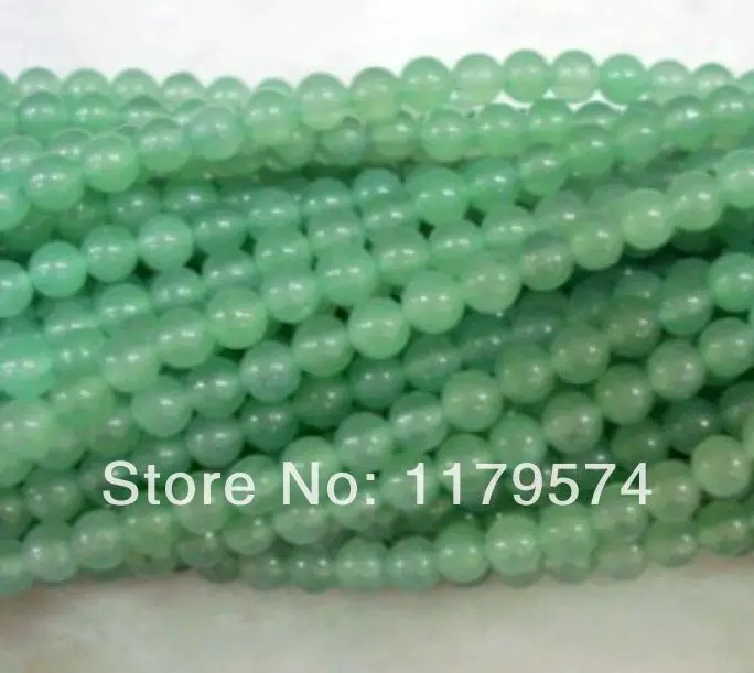 Hot wholesale and retail beautiful Charming!Natural 4MM Greed Round Loose Beads Accessory Parts Fashion Jewelry Making 15&quotWJ394 |
