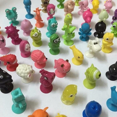 50 PCS set Normal Soft Plastic Sucker Dolls good Cupule kids Cartoon Animal Action Figures toys