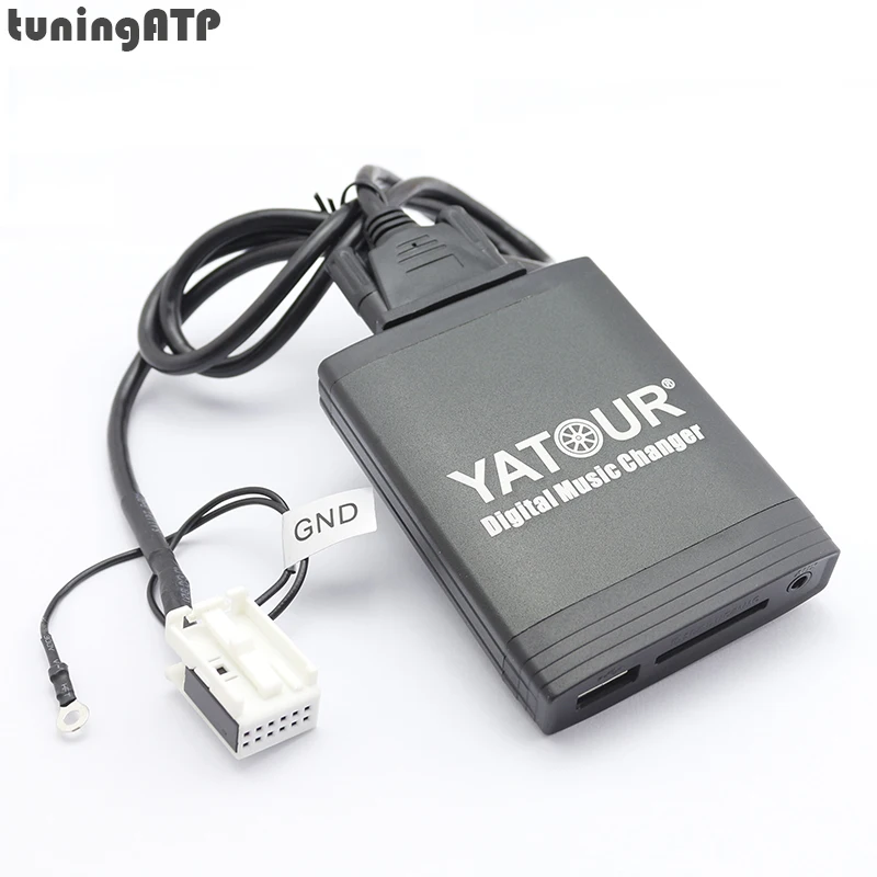 YATOUR цифровой музыки чейнджер AUX SD USB MP3 адаптер для SKODA Octavia/Fabia/Superb Yeti/Roomster радио: 12-штырьковая CDC Порты и разъёмы