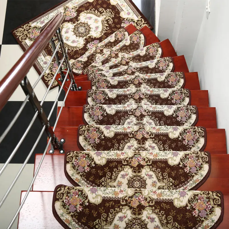 13-Pieces Stair Carpet Sets Slip Resistance Stair Tread Mats Rugs For Stair Step 24X74cm Fit For 25cm Width Stair 13-Pieces Stair Carpet Sets Slip Resistance Stair Tread Mats Rugs For Stair Step 24X74cm Fit For 25cm Width Stair