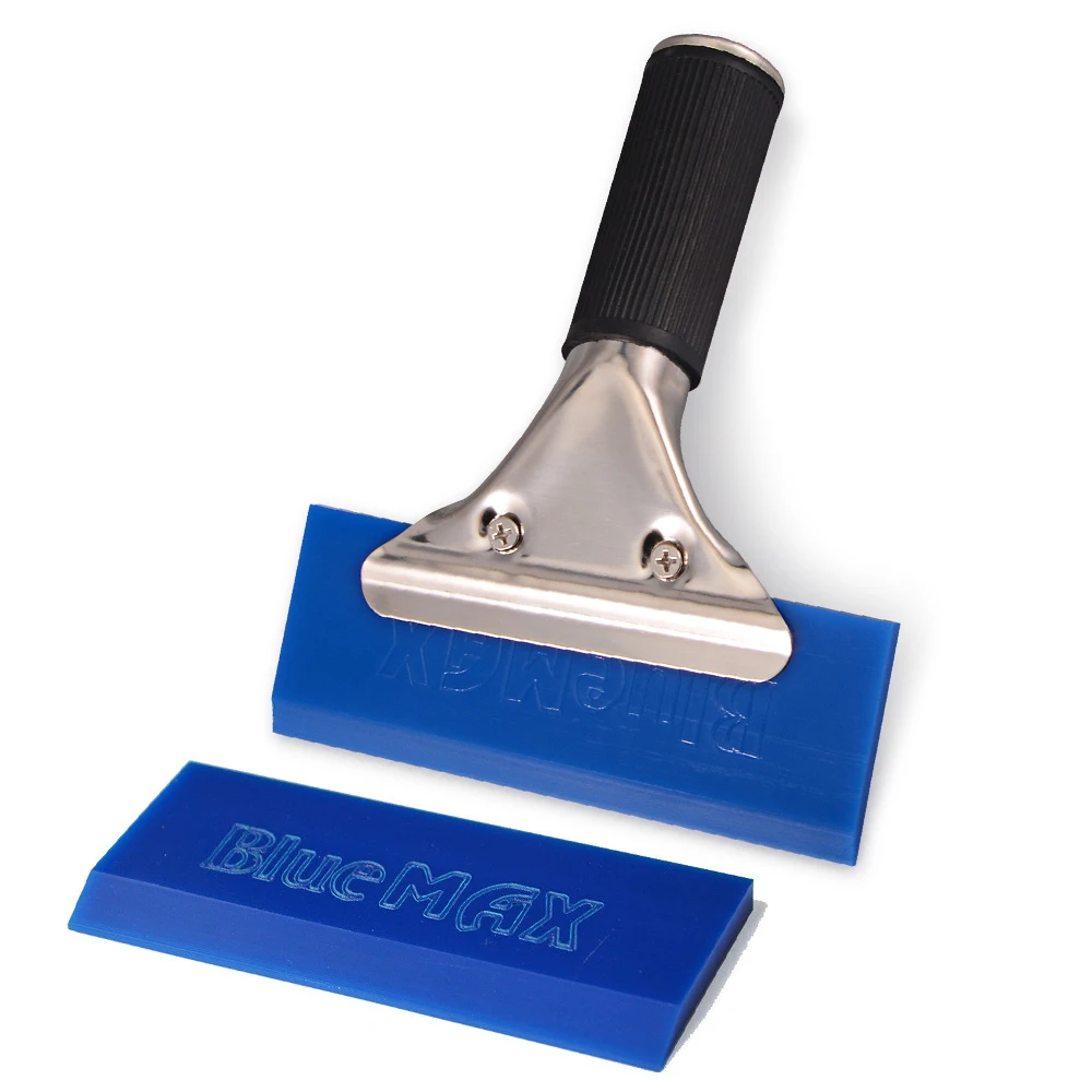 

FOSHIO Car Ice Scraper BLUEMAX Handle Rubber Squeegee with Blade Water Wiper Window Tint Tool Auto Snow Shovel Moto Accessory