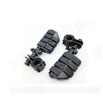 

Black Front Left & Right Footrest Foot Pegs For Motorcycle Street Bike Dual Sport Bike Chopper Custom Cruisers Motorcycle Bike