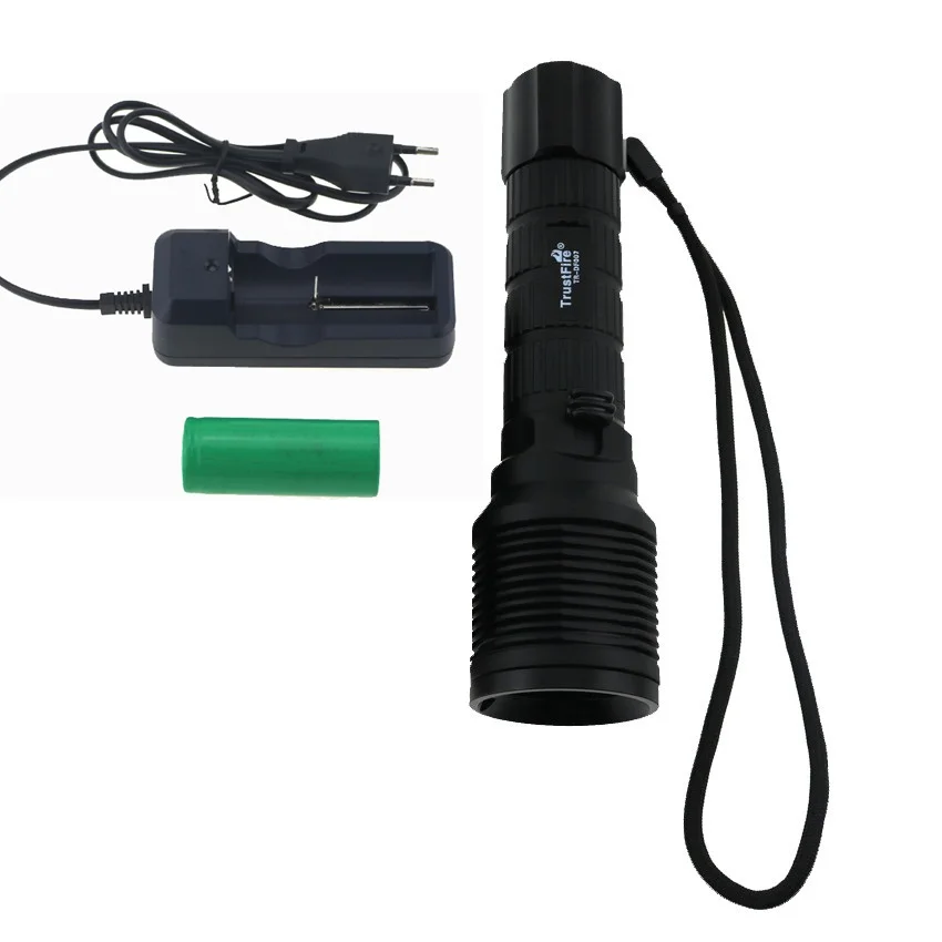 

Trustfire DF007 Diving Flashlight Cree XM-L2 Led 2000 Lumen Dive Torch Underwater 100m Lamp + 26650 Battery+ EU Charger