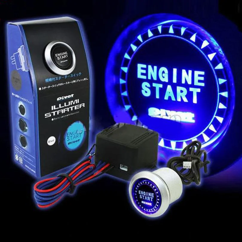 Waterproof LED Auto Keyless Engine Starter Ignition Start Button Switch