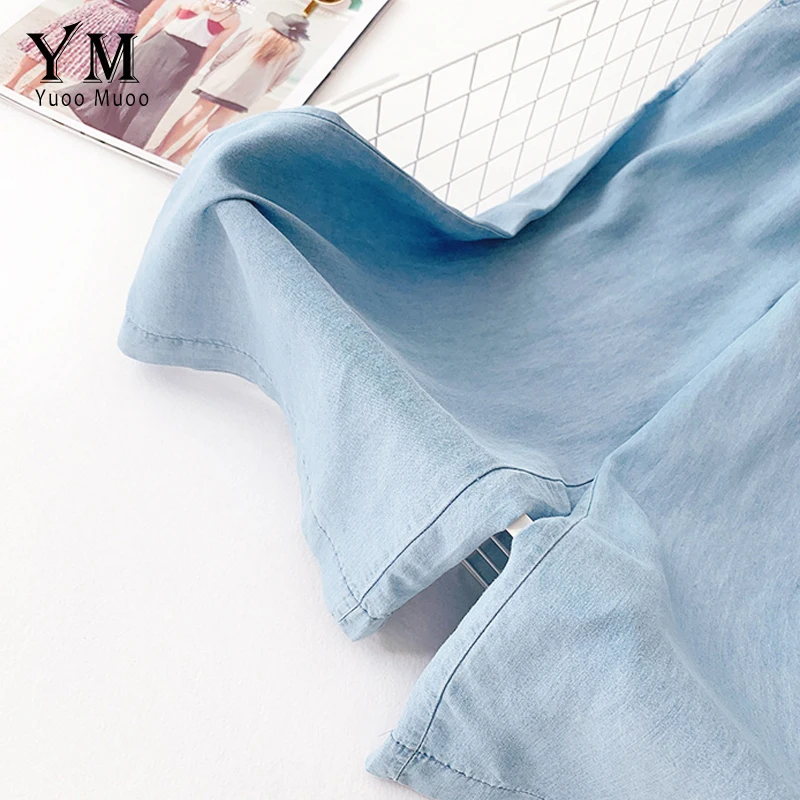 YuooMuoo Good Quality Soft Tencel Summer Jeans 2019 New Hot Ladies Jeans Thin Women Straight Jeans Pants Elastic Waist Mom Jeans YuooMuoo Good Quality Soft Tencel Summer Jeans 2019 New Hot Ladies Jeans Thin Women Straight Jeans Pants Elastic Waist Mom Jeans