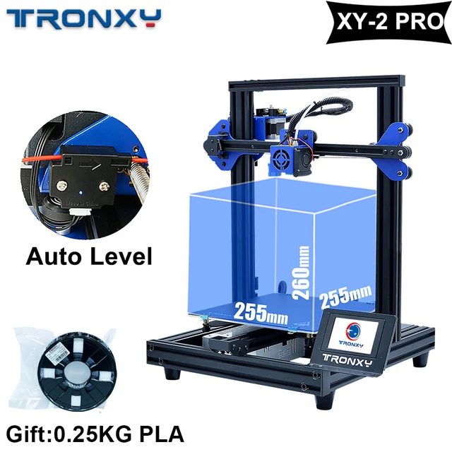 Special Offers TRONXY Upgraded 3D Printer Kit XY-2 PRO Printing 255X255X260mm Fast Assembly Auto Level Continuation Print Power Filament Sensor