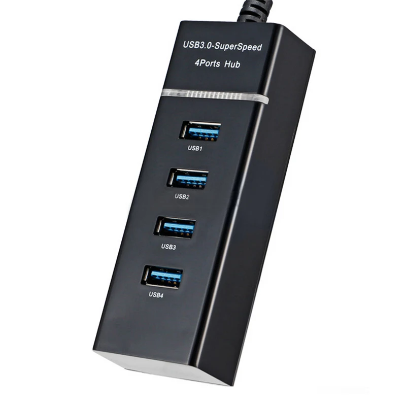 Mini USB HUB 3.0 5Gbps 4 Ports Micro USB 3.0 HUB USB Splitter Adapter Super Speed High Quality Computer Peripherals White/Black