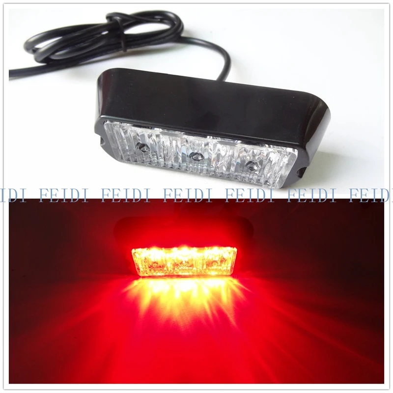 Buy 08003 video new brake flashing lights 3led Car Truck Flash Strobe Emergency